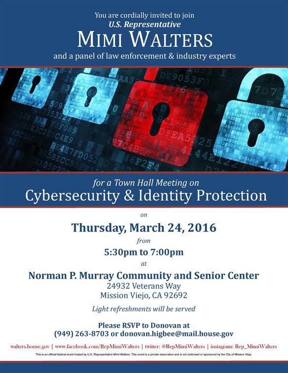 Rep. Mimi Walters- Mission Viejo Cybersecurity Town Hall Invitation_thumb.jpg
